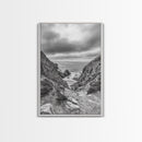 Ocean Cliffs, Rugged Coast, Seascape Photography, Travel Inspiration, Canvas Print, Hallway Wall Art, Coastal Modern Decor, Ocean View