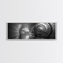 Vault Door, Sci-Fi Tunnel, Futuristic Entrance, Secure Chamber, Framed Canvas Print, Office Decor, Industrial Wall Art, Modern Cyberpunk Style