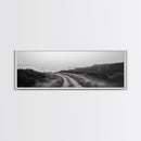 Coastal Path, Ocean Trail, Nature Journey, Canvas Print, Rustic Landscape Art, Entryway Wall Decor, Seaside Minimalist Photo