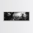 Kelp Forest, Underwater Magic, Ocean Depths, Framed Canvas Print, Marine nature photography, Bathroom wall decor, Moody coastal aesthetic