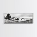 Rocky Coastline Mist, Ocean Cliffs, Foggy Seascape, Moody Decor, Canvas Print, Coastal Wall Art, Nature Photography, Living Room Decor