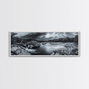Stormy River Valley, Dramatic Landscape Art, Nature Wall Decor, Framed Canvas Print, Rustic Cabin Decor, Autumn Living Room Artwork