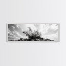 Windswept Kelp Rock, Ocean Botanical, Nature Inspired Canvas Print, Boho Style Art, Bathroom Wall Art, Sea Life Photography