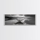 Starfish Beach, Moody Ocean, Calm Sunset, Canvas Print, coastal home decor, bathroom beach art, ocean lover gift, marine wall decor