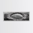 Tidal Pool Rock, Ocean Reflection, Earth Texture, Canvas Print, Zen Bathroom Wall Art, Natural Element Decor, Minimalist Photography