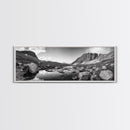Mountain Stream, Rocky Path, Alpine Beauty, Wilderness Escape, Canvas Print, Cabin Wall Art, Nature Photography, Adventure Home Vibe