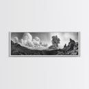Volcanic Cloudscape, Earth Power, Natural Explosion, Dramatic Wall Decor, Framed Canvas Print, Adventure Art, Rustic Living Room Wall Art