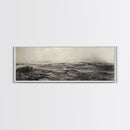 Windy Field, Dust Storm, Desert Mist, Dystopian Vibes, Canvas Print, Fall Office Wall Art, Moody Landscape Photography, Earth Tones