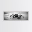 Crab Walk, Seaside Creature, Sandy Shore, Canvas Print, Coastal Nature Photography, Kids Room Ocean Decor, Minimalist Beach Art