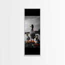 Duck Family, Lake Wildlife, Whimsical Birds, Baby Ducks, Canvas Print, Farmhouse Wall Art, Nursery Animal Decor, Playroom Country Vibes