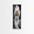 Sea Arch, Golden Rock, Coastal Focus, Minimalist Cliff Scene, Canvas Print, Living Room Decor, Ocean Photography, Nature Framed Art