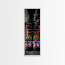 Beaded Boots, Bold Fashion, Cultural Style, Tribal Vibes, Framed Canvas Print, Boho art, Fashion Wall Art, Entryway Decor, Statement Piece