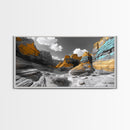 Painted Cliffs, Striped Rocks, Desert Majesty, Canyon Colors, Canvas Print, Southwest Wall Art, Nature Photography, Boho Living Room