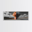 Smoke Burst, Desert Sky, Abstract Explosion, Bold Nature, Canvas Print, Eclectic Decor, Living Room Wall Art, Dramatic Statement