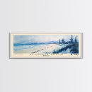 Almonta Beach, Australia Watercolor Beach Print, Vacation Gift, Australia Wall Art, Framed Canvas Print, Framed Beach Painting