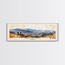 Capurgana, Colombia Watercolor Beach Print, Vacation Gift, Colombia Wall Art, Framed Canvas Print, Framed Beach Painting
