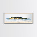D’Urville Island, New Zealand Watercolor Beach Print, Vacation Gift, New Zealand Wall Art, Framed Canvas Print, Framed Beach Painting