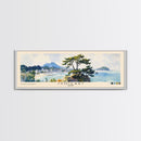 Ishigaki, Japan Watercolor Print, Vacation Gift, Japan Wall Art, Beach Painting, Beach Decor, Large Wall Art, Wood Frame Art