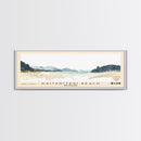 Kaiteriteri Beach, New Zealand Watercolor Beach Print, Vacation Gift, New Zealand Wall Art, Framed Canvas Print, Framed Beach Painting