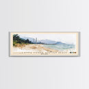 Lamma Power Station Beach, Hong Kong Watercolor Beach Print, Vacation Gift, Hong Kong Wall Art, Framed Canvas Print, Framed Beach Painting