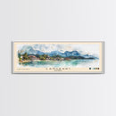 Langkawi, Malaysia Watercolor Beach Print, Vacation Gift, Malaysia Wall Art, Framed Canvas Print, Framed Beach Painting