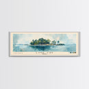 Lime Cay, Jamaica Watercolor Print, Vacation Gift, Jamaica Wall Art, Beach Painting, Beach Decor, Large Wall Art, Wood Frame Art