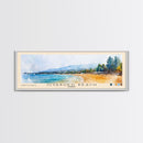 Ovabükü Beach, Turkey Watercolor Beach Print, Vacation Gift, Turkey Wall Art, Beach Painting, Beach Decor, Beach Painting