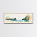 Pantelleria, Italy Watercolor Beach Print, Vacation Gift, Italy Wall Art, Framed Canvas Print, Framed Beach Painting