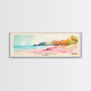 Pink Beach, Indonesia Watercolor Beach Print, Vacation Gift, Indonesia Wall Art, Beach Painting, Beach Decor, Beach Painting