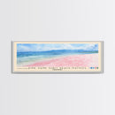 Pink sand Subic beach Matnog, Philippines Watercolor Print, Vacation Gift, Philippines Wall Art, Beach Painting, Beach Decor, Large Wall Art, Wood Frame Art