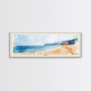 Plage de Piémanson, France Watercolor Print, Vacation Gift, France Wall Art, Beach Painting, Beach Decor, Large Wall Art, Wood Frame Art