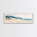 Praia do Carvalho, Portugal Watercolor Beach Print, Vacation Gift, Portugal Wall Art, Framed Canvas Print, Framed Beach Painting