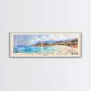 Santa Margarita Island, France Watercolor Print, Vacation Gift, France Wall Art, Beach Painting, Beach Decor, Large Wall Art, Wood Frame Art
