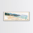 Shek O Beach, Hong Kong Watercolor Print, Vacation Gift, Hong Kong Wall Art, Beach Painting, Beach Decor, Large Wall Art, Wood Frame Art