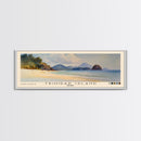 Trinidad Island, Brazil Watercolor Print, Vacation Gift, Brazil Wall Art, Beach Painting, Beach Decor, Large Wall Art, Wood Frame Art