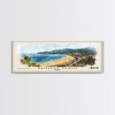 İçmeler Beach, Turkey Watercolor Beach Print, Vacation Gift, Turkey Wall Art, Beach Painting, Beach Decor, Beach Painting