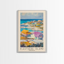 Eleuthera Island, Bahamas Watercolor Print, Vacation Gift, Bahamas Wall Art, Beach Painting, Beach Decor, Large Wall Art, Wood Frame Art