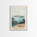Kawau Island, New Zealand Watercolor Beach Print, Vacation Gift, New Zealand Wall Art, Beach Painting, Beach Decor, Beach Painting
