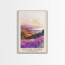 Mothecombe, United Kingdom Watercolor Print, Vacation Gift, United Kingdom Wall Art, Beach Painting, Beach Decor, Large Wall Art, Wood Frame Art