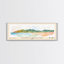 Sandy Ground, Anguila Watercolor Beach Print, Vacation Gift, Anguila Wall Art, Framed Canvas Print, Framed Beach Painting