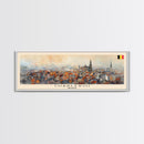 Charleroi Belgium Travel Print Wall Art, Panoramic City Art, Travel Art, Wall Decor, Vacation Gift, Framed Canvas Print Or Metal Art