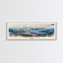 Chernivtsi Ukraine Wall Art, Panoramic Travel Poster, Panoramic Framed Canvas Print, City Wall Art, Wall Hanging Home Decor, Travel Art