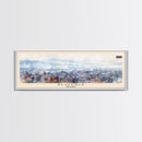 Plovdiv Bulgaria Travel Art, City Art, Framed Canvas Print or Metal Wall Art, Europe Travel Poster, Panoramic Wall Art, Extra Wide Wall Art