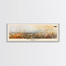 Dobrich Bulgaria Travel Art, City Art, Framed Canvas Print or Metal Wall Art, Europe Travel Poster, Panoramic Wall Art, Extra Wide Wall Art
