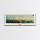 Ivano Frankivsk Travel Art, City Art, Framed Canvas Print or Metal Wall Art, Europe Travel Poster, Panoramic Wall Art, Extra Wide Wall Art