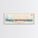 Waterford Ireland Panoramic Travel Poster, Framed Canvas Print or Metal Wall Art, Travel Art, Home Decor, Panoramic Painting, Midcentury Art