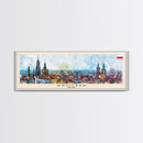 Wroclaw Poland Travel Print Wall Art, Panoramic City Art, Travel Art, Wall Decor, Vacation Gift, Framed Canvas Print Or Metal Art