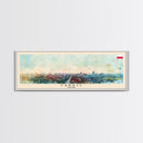 Zabrze Poland Wall Art, Panoramic Travel Poster, Panoramic Framed Canvas Print, City Wall Art, Wall Hanging Home Decor, Travel Art