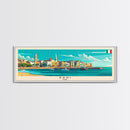 Bari Italy Travel Art, City Art, Framed Canvas Print or Metal Wall Art, Europe Travel Poster, Panoramic Wall Art, Extra Wide Wall Art