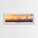 Bochum Germany Panoramic Travel Poster, Framed Canvas Print or Metal Wall Art, Travel Art, Home Decor, Panoramic Painting, Midcentury Art
